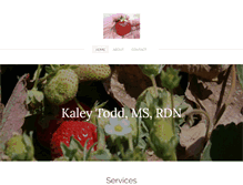 Tablet Screenshot of kaleytoddnutrition.com